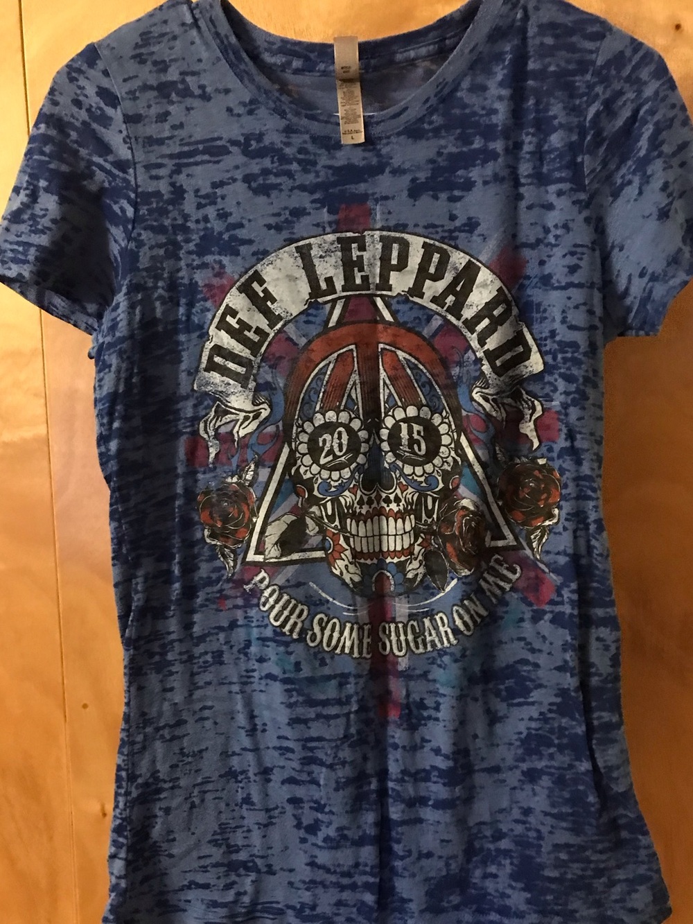 Blue Graphic Concert Tee- 'Pour Some Sugar'